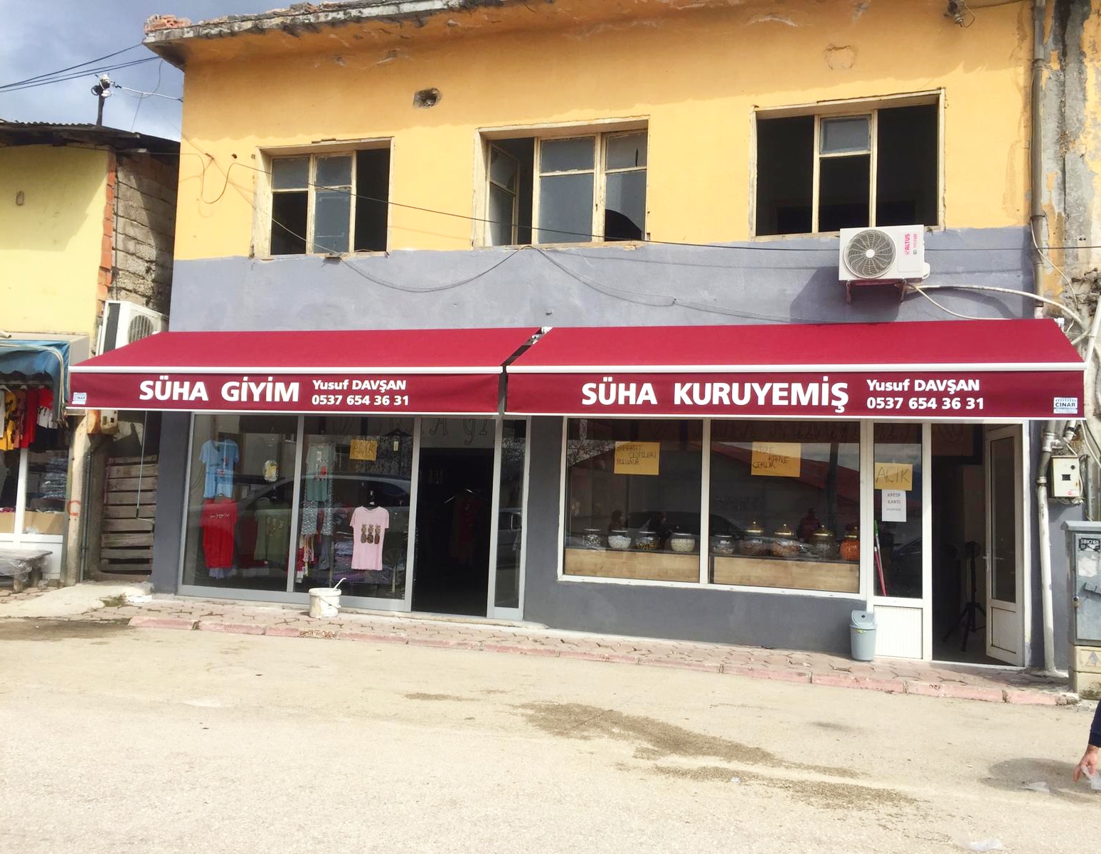 Adana mafsallı manuel tente